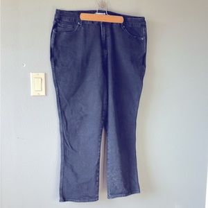 Good American faded black good curve jeans 18
